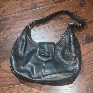 The Sak Black Leather Shoulder Purse